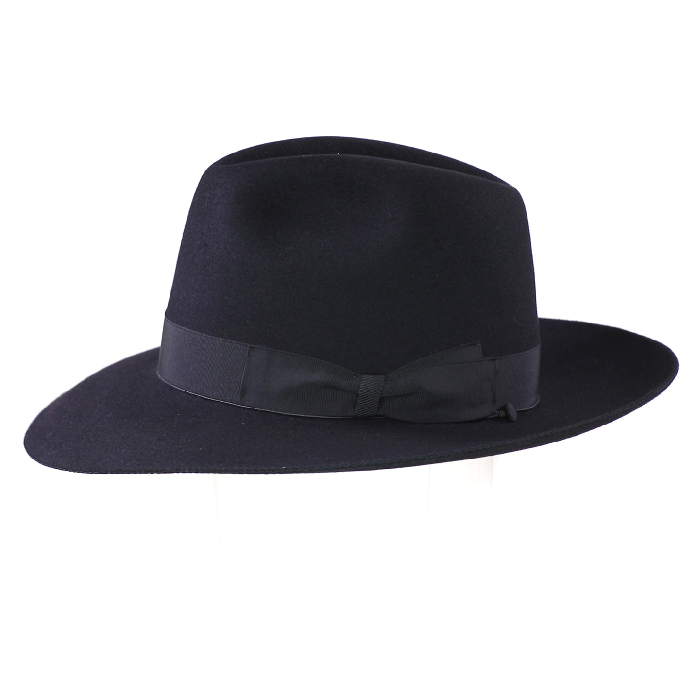 Mattoni 314 - Black, product_type] - Borsalino for Atica fedora hat