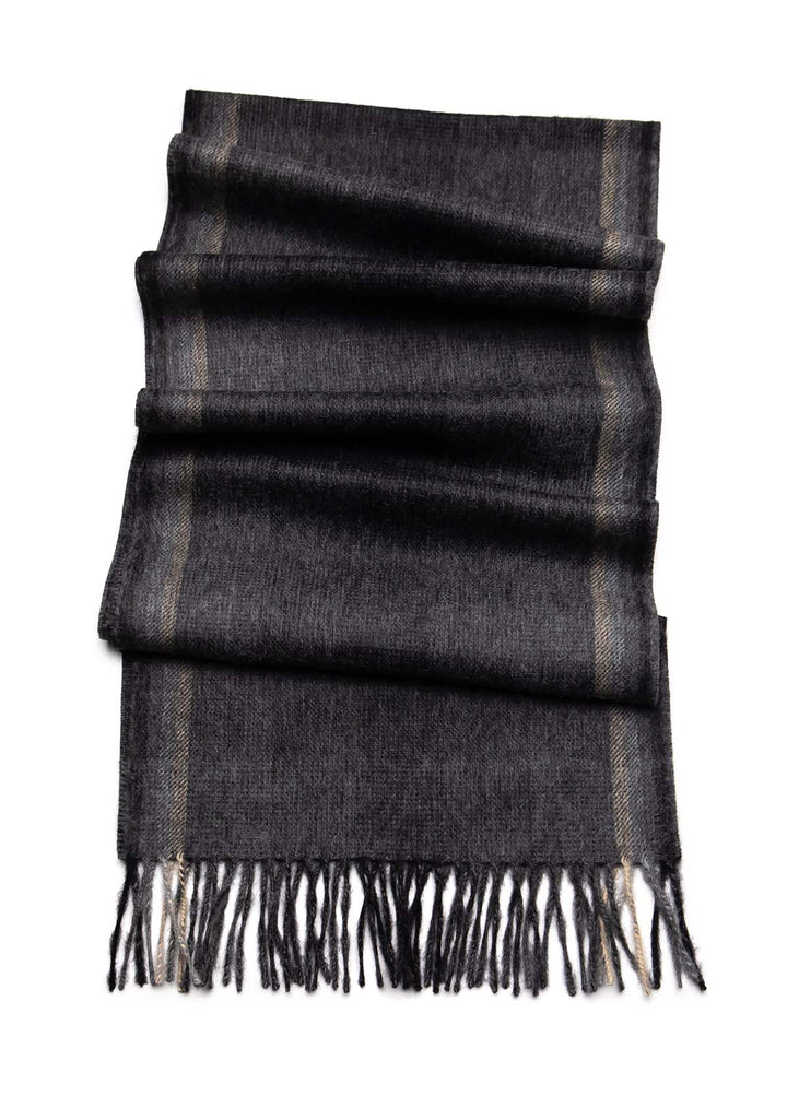 小物 OPEN YY YY STRIPE SCARF CHARCOAL YY STRIPE SCARF, CHARCOAL