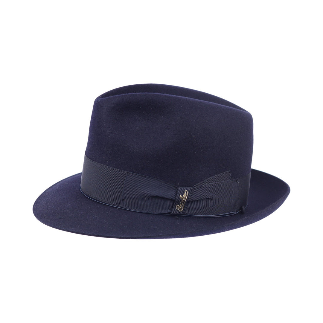 【美品】Borsalino hat ボルサリーノ 59 ネイビー 濃紺　兎 Borsalino ボルサリーノ 特集ページ|京都トミヤ帽子店-ボルサリーノ