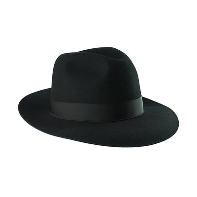Mattoni 300 - Black, product_type] - Borsalino for Atica fedora hat